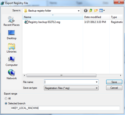 Windows 7 File Explorer, Save